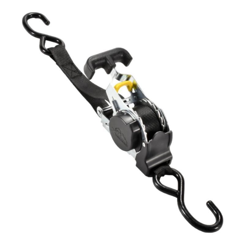 格納可能なラチェット ストラップ.貨物ボートを固定するためのプレミアム S フック.