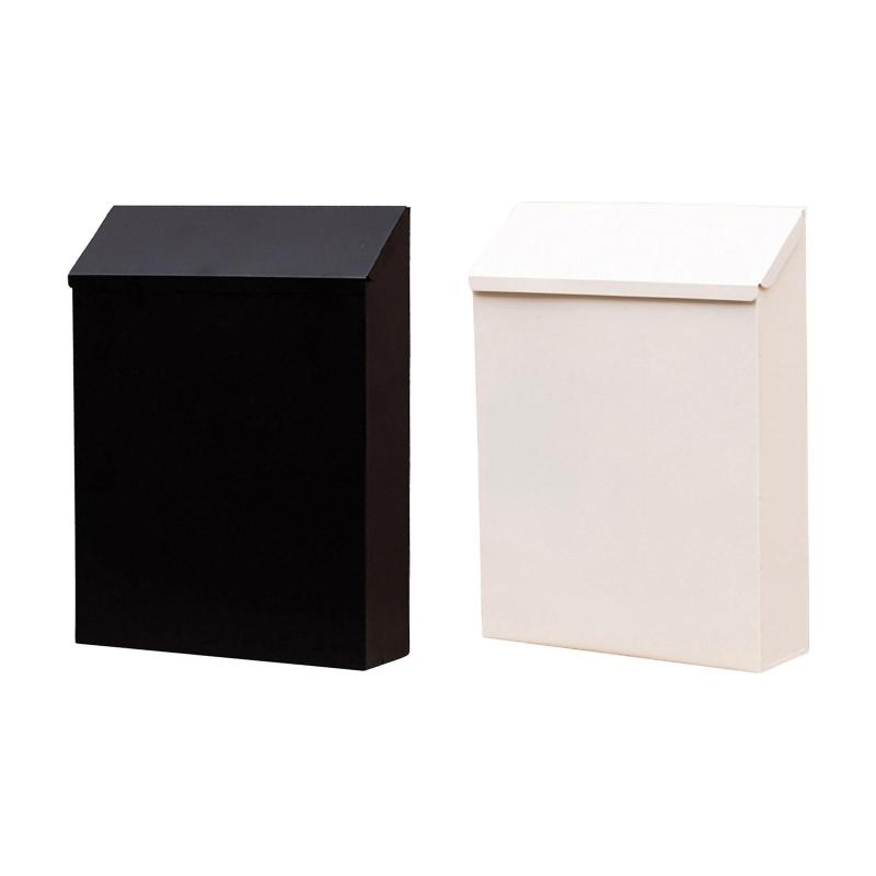 壁掛け式メールボックス レターボックス 頑丈で実用的な金属製ポストボックス ドロップボックス ポーチ オフィス ゲート 玄関用アイアンメールボックス