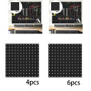 ペグボード 壁掛けオーガナイザー ツール収納 ユーティリティ ガレージ ホームキッチン整理 ペグボードパネル クラフト.ワークショップ.ワークベンチ用(2)