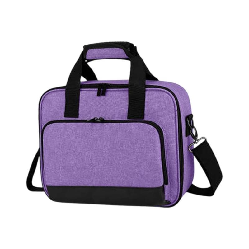 プロジェクターバッグ キャリングケース パープル ポータブル ジッパー付き プロジェクターケース ハンドバッグ MH530FHD MH535FHD Pjd7720HD Pjd7828hdl用