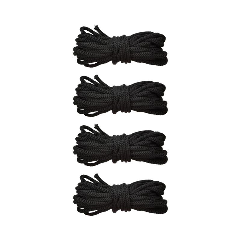 トランポリンネットロープ 4本 編みメッシュ 丈夫なネットコード トランポリンパーツ