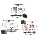 RCカーアップグレードメタルRCカーフロントおよびリアアセンブリキット交換25Tサーボアームショックアブソーバーに適用 MN82 1/12 RCカー