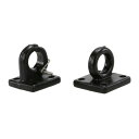2X ブラックメタル牽引フック トレーラーチェーンヒッチ 1:10 HSP HPI用