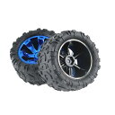 2x RCカータイヤセットRCコンポーネントインストールが簡単1:14 Wltoys 144018-3000