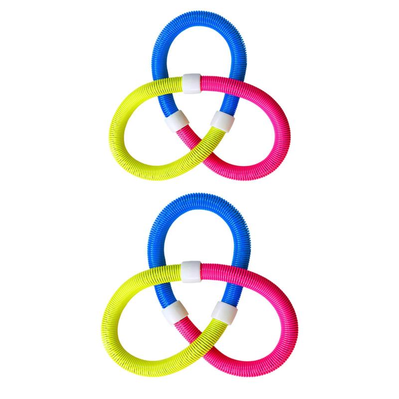 エクササイズフィットネスフープ スプリングフープ ポータブル スポーツ 腹部フィットネスサークル ウ..