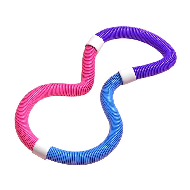 ウェイト付きフィットネスフープ エンターテイメント スポーツ PVC ポータブル スプリングフープ ウエ..