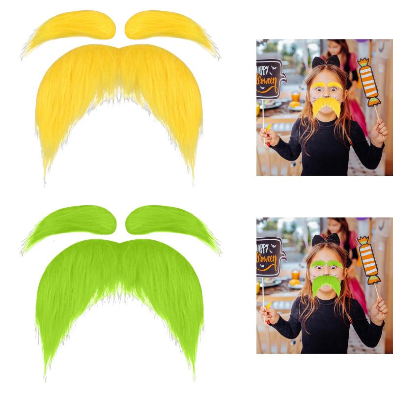 バーのロールプレイングステージパフォーマンス用ののひげの眉毛.のひげの口ひげ