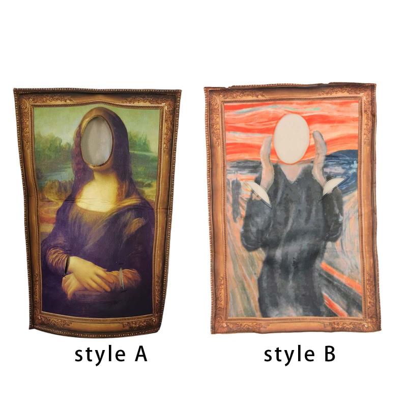 ハロウィン絵画コスチュームジャンプスーツノベルティ小道具装飾衣装服面白い衣装コスプレ中世カーニバルパーティー仮面舞踏会用