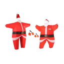 インフレータブルサンタクリスマスコスチュームサンタクロース面白いハロウィンコスチュームスーツコスチュームコスプレ衣装(3)