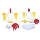 イースターチキンコスチューム.チキン3D動物コスチューム.かわいい動物のドレスアップ家畜コスチュームアクセサリー.パーティーホリデー子供用