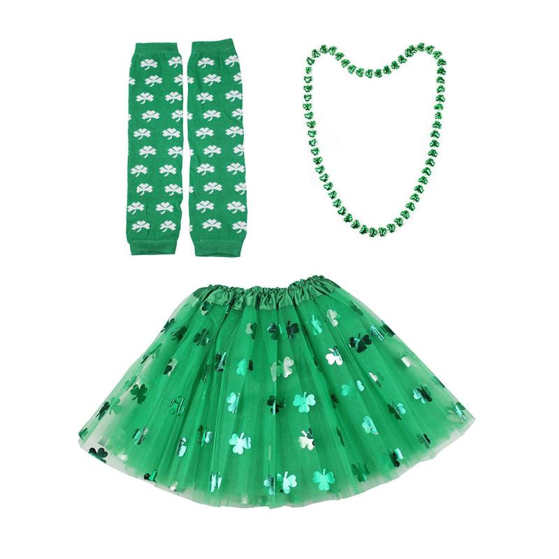ST.パトリックスデー コスチュームセット ロングペンダント ギフト パーティー用品 ホリデー用