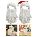 クリスマス用のサンタの髪とひげセット.テーマパーティーのための面白いクリスマスのドレスアップ