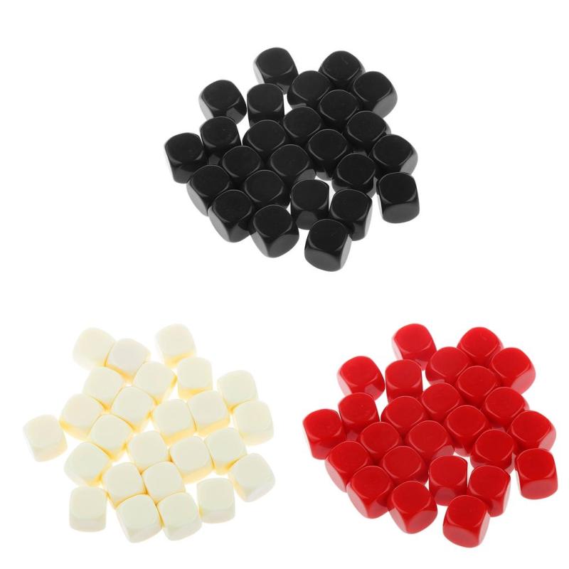 75個/個のスクブランクダイスD66面RPGゲーミングダイスギフト.レッドー