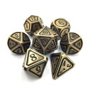 ボードゲーム教育用7個の金属多面体サイコロセット