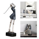 レスポーツフィギュアティブクラフトァー彫刻ホーム卓上棚像本棚装飾品 , 女性