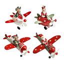クリスマス飛行機デコレーション 吊り下げ飛行機オーナメント クリスマスツリー吊り下げデコレーション 自宅寝室暖炉ホリデー用