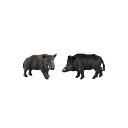イノシシの飾りジャングル森林動物おもちゃクラフト動物モデル装飾的な庭の置物マイクロランドスケープ装飾風景卓上