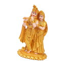 インド Radha Krishna 置物像コレクションクラフト装飾樹脂彫刻結婚式のギフト伝統的なゴールデン