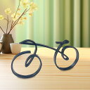 自転車彫刻 室内装飾 テーブル 本棚 暖炉用 ブラック 自転車像