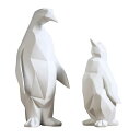 モダンなペンギンの彫刻.置物 収集可能なクラフト装飾オーナメント 樹脂製の動物像 新築祝い 卓上 バー 寝室 オフィス用