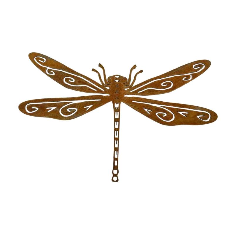 ドラゴンフライシルエットステークガーデンフェンス農場の屋内中庭の装飾