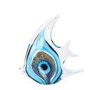 吹きガラスのカラフルな魚の像の誕生日プレゼント.オフィス本棚キャビネット用