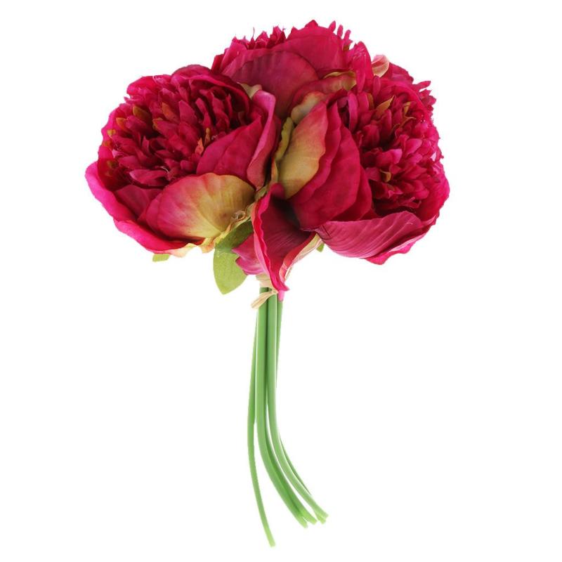全5色 1 5個 牡丹シミュレーション フラワーブーケ ホーム