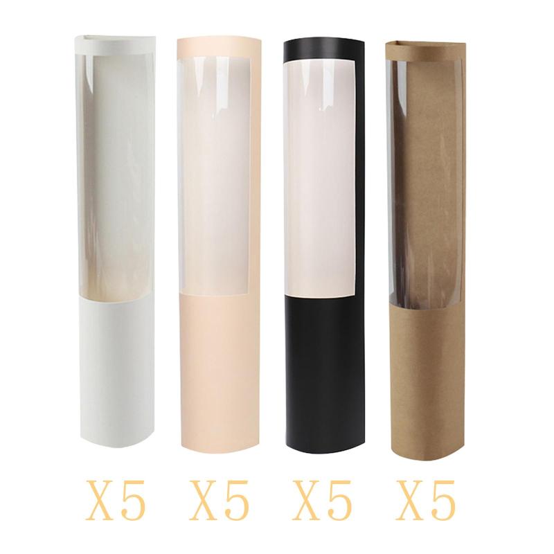 5x 花束ギフトボックス.ギフトバッグ.バレンタインデーギフトシリンダーフラワーアレンジメントボックス パーティー.母の日.記念日用