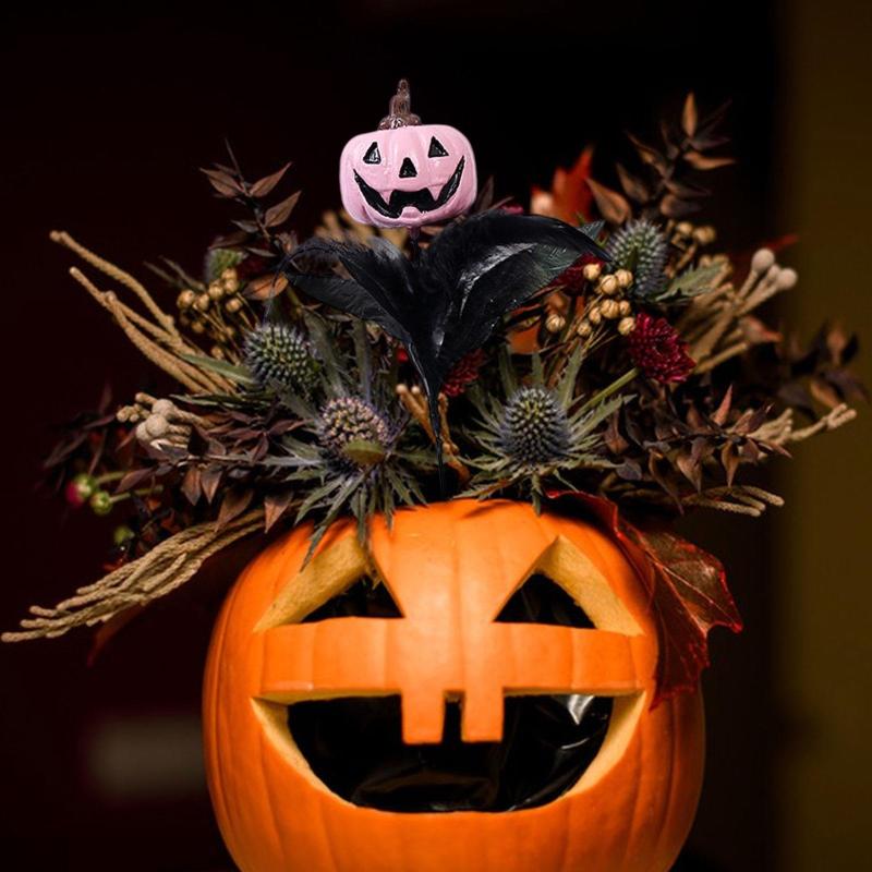 ハロウィンの枝.ハロウィンの装飾.センターピース.オーナメント.フラワーピック