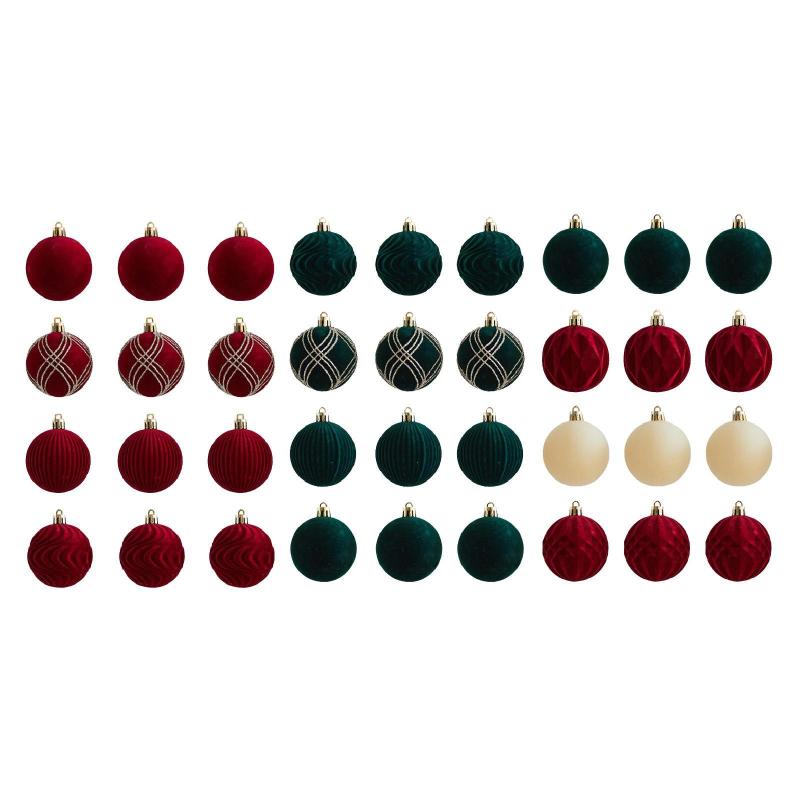12 個入り クリスマスボールオーナメント クリスマスツリーデコレーション ショッピングモール ポータブル ホーム アパートメント ホテル テーマパーティー 吊り下げ オーナメント
