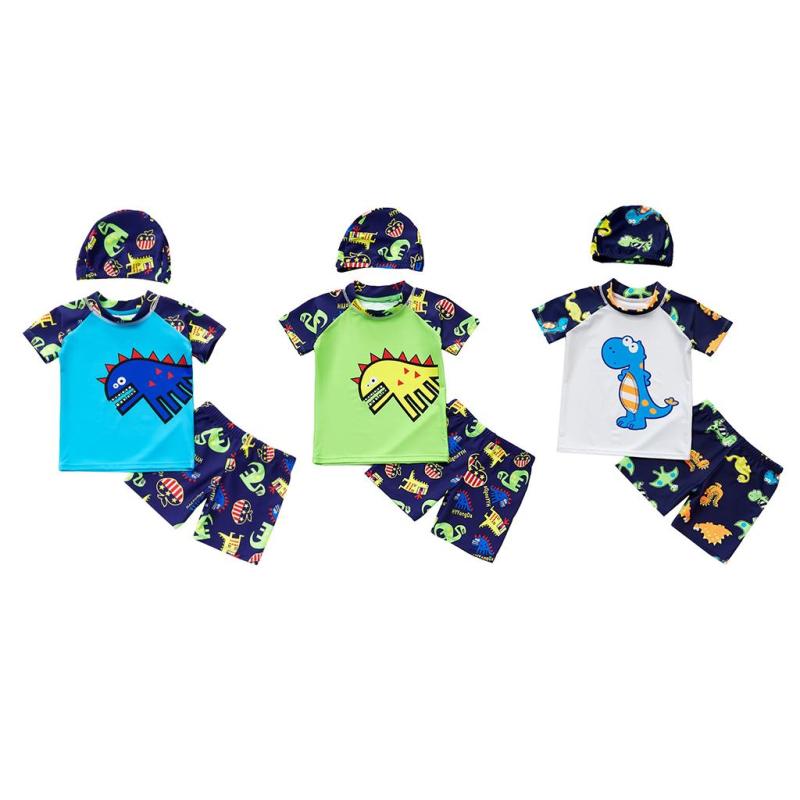 男の子 スイム服 水泳服 ネス水着 ポリ生地 子供適用 全6サイズ3色