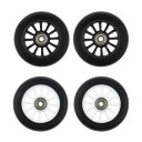2ピース/個ベアリング付き100mmスクーターホイール.高精度スピードスケートホイール