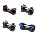 調節可能なダンベル フィットネスダンベル 大人用 シングル エクササイズ器具 バーベル 筋力トレーニング ホームジム用