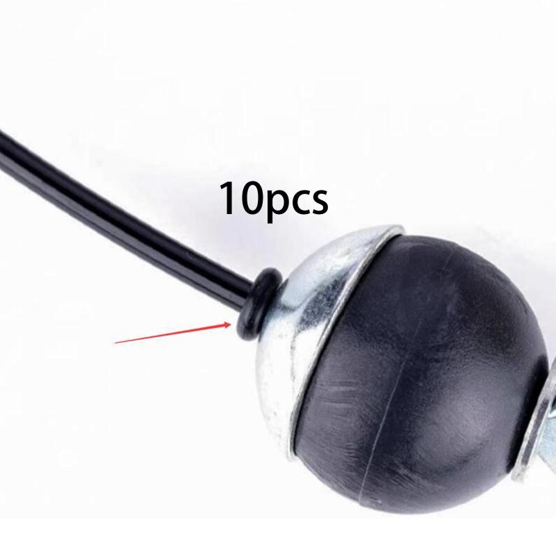 5mm/6mmケーブル用ゴム製Oリング10個入り ブラック ジムマシンアクセサリー 交換用