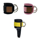 ケーブルマシン用足首ストラップ.ケーブルマシン用足首カフ.Dリング付き.キックバック下半身エクササイズ用足首バンド