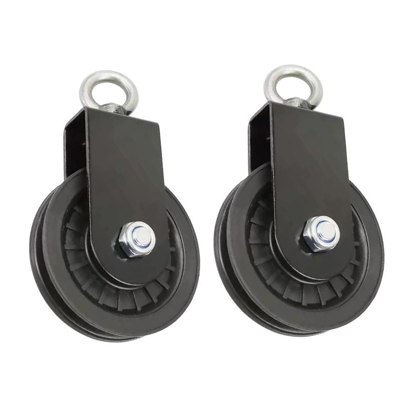 2ピースフィットネスベアリングプーリーアクセサリー筋力トレーニング交換用ホームジムケーブルマシン..