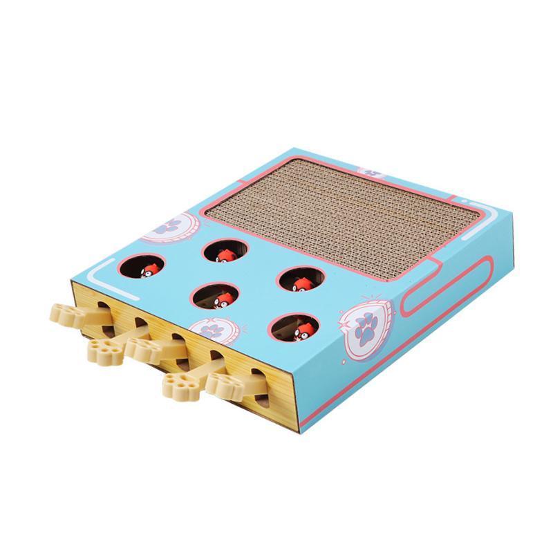 インタラクティブな猫のおもちゃ.移動おもちゃ.もぐらたたき