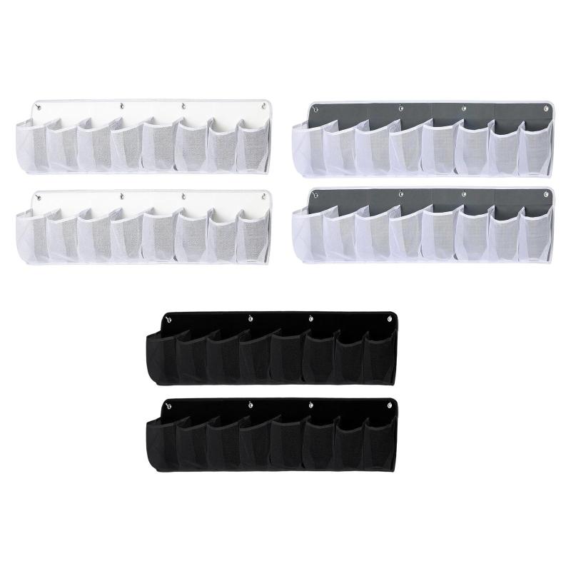 2 個 RV シューズ収納バッグ 収納ポケット フック付き 実用的なベッドサイドシューズオーガナイザー おもちゃ 本 ツール アクセサリー 玄関用