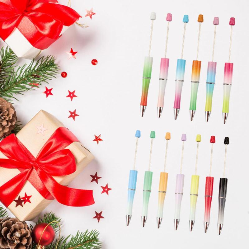 13x クリエイティブビーズペン ブラックインクビーズペン DIY ビーズボールペン 試験用