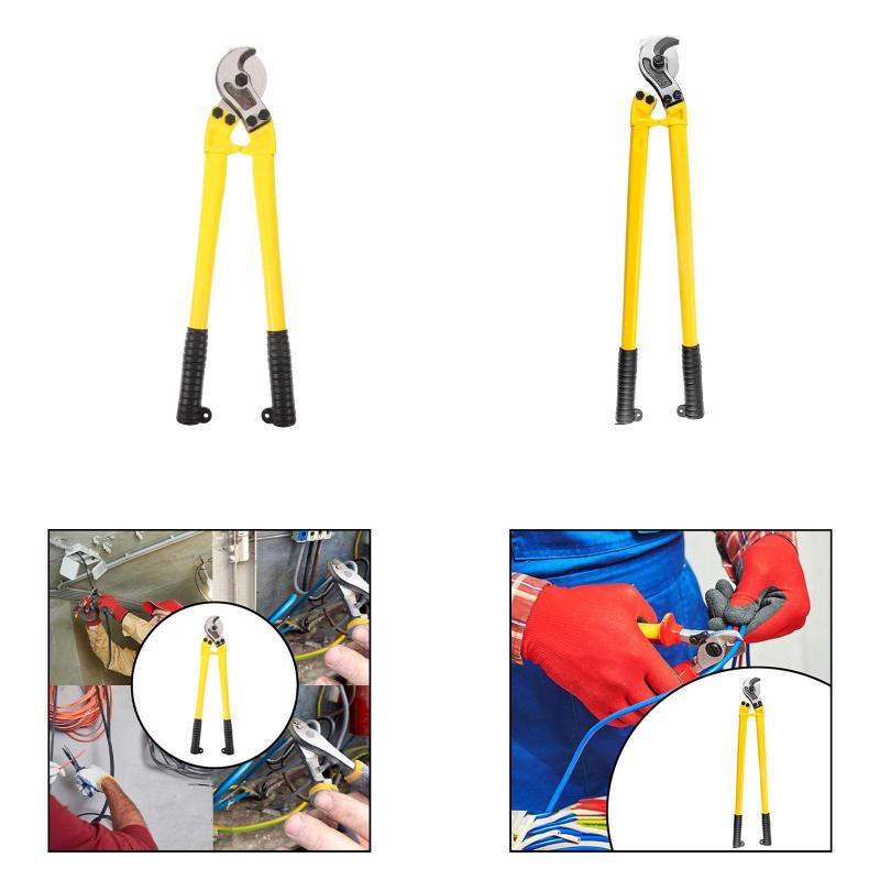 ヘビーデューティケーブルカッターテーパージョー人間工学に基づいたデザインハンドヘルド工業用強度ハ..