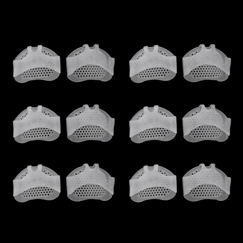 足のパッドの6組のシリコーンのゲルの球の靴の中敷のソックスのパッドは女性の運動靴のための中足の袖を挿入します