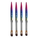 4ピース アクリル ネイルブラシ セット マニキュア ネイルブラシ アクリルパウダー用