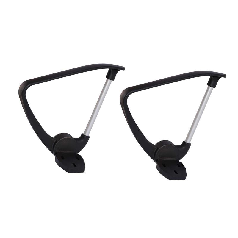 2ピース オフィスチェアアーム 交換用オフィスチェア ループアームブラケット ゲームチェアアームレス..