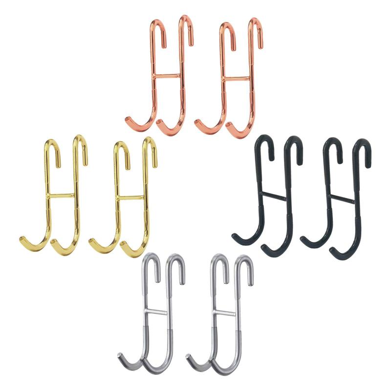 2 個セット ドア掛けシャワーフック コートハンガー ホームデコレーション 吊り下げフック バスタオルハンガー 玄関 洋服 帽子用