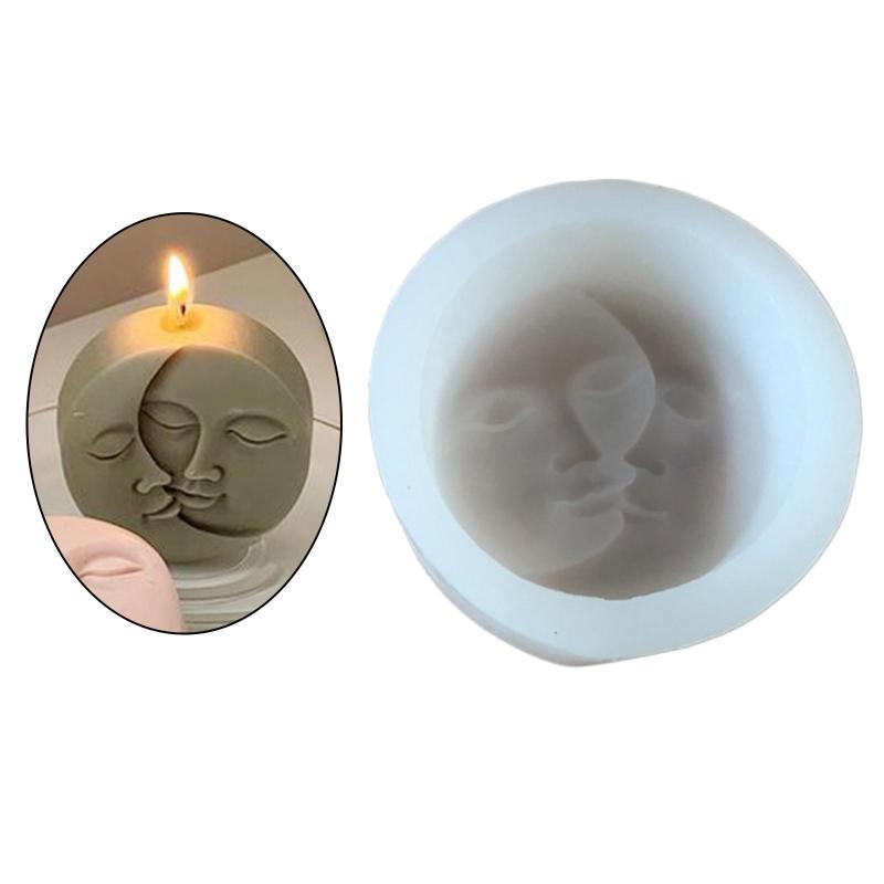 フェイシャルキャンドル 丸型 ハンドメイド キャンドル ワックス 石鹸 樹脂 石膏 装飾