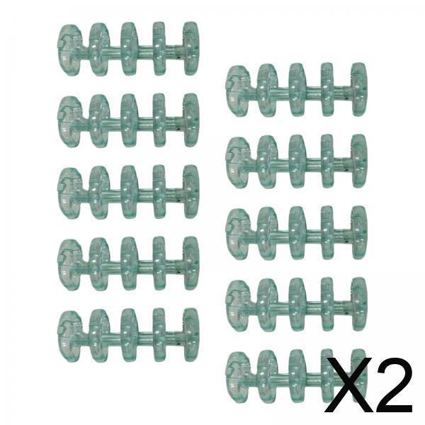 2x 10ピース/個 5リングルーズリーフバインダーリングバインディングリング.取り外し可能なプレミアム..