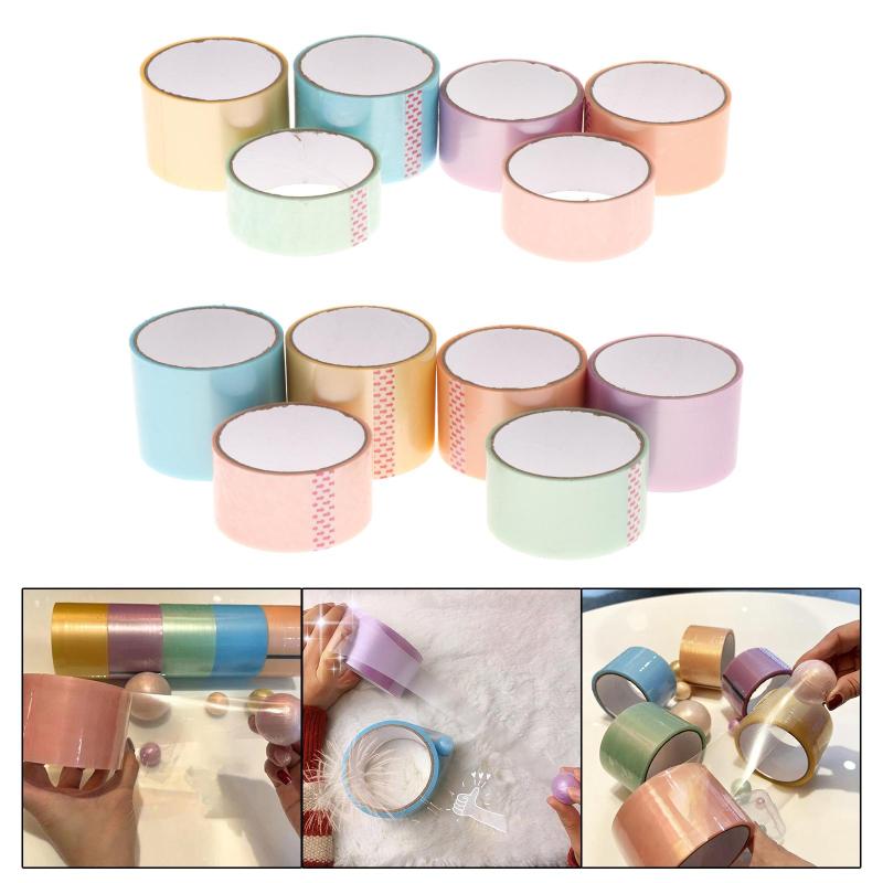 6x スティッキー ボール テープ ゲーム 感覚 おもちゃ スクラップブック スティッキー ボール ローリン..