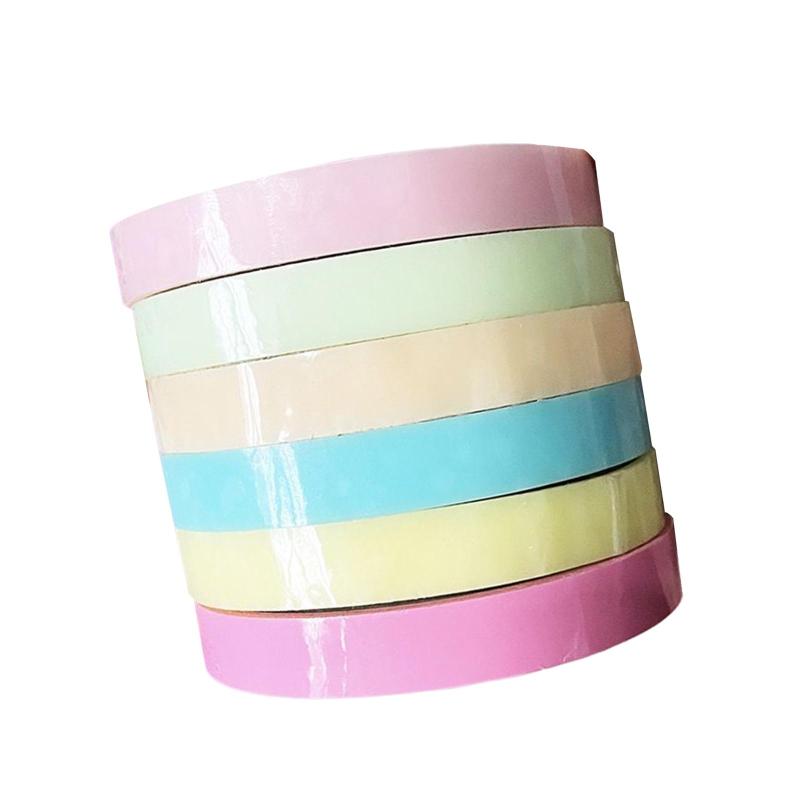 6 個の色付き粘着ボールテープ DIY メイキングボール装飾ギフト粘着ボール