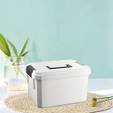 ポータブル医療コンテナテーブルオーガナイザー多目的軽量蓋付き雑貨コンテナ救急箱DROMオフィス用
