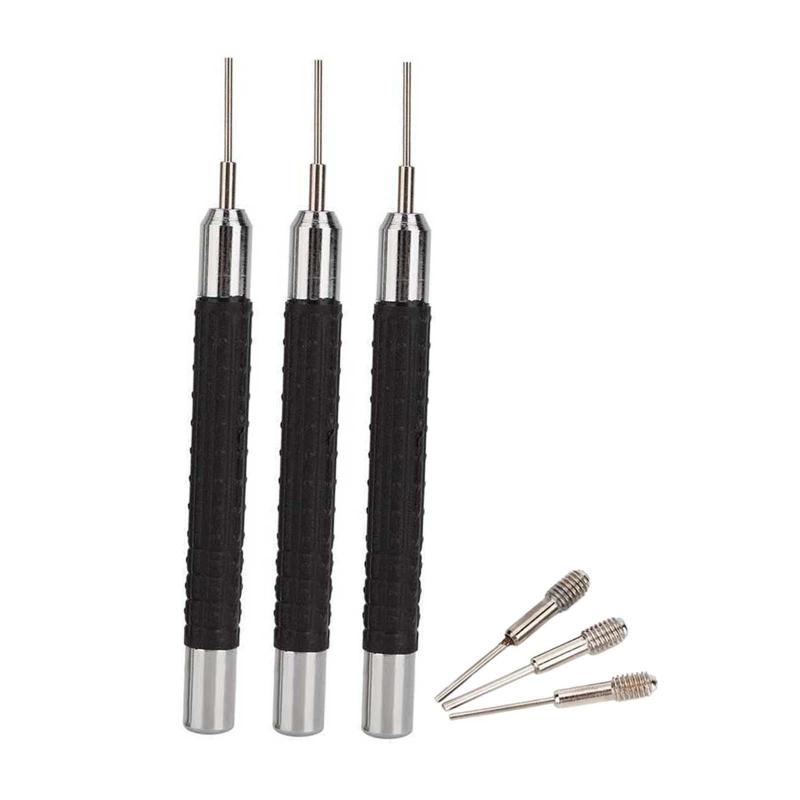 時計バンドピンパンチ3個.ストラップアジャスターパンチ.便利な時計修理ツール